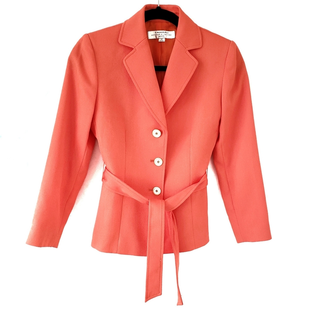 Tahari Orange Blazer